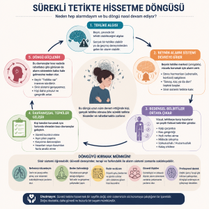 sürekli tetikte hissetmek anlatan bir infografik
